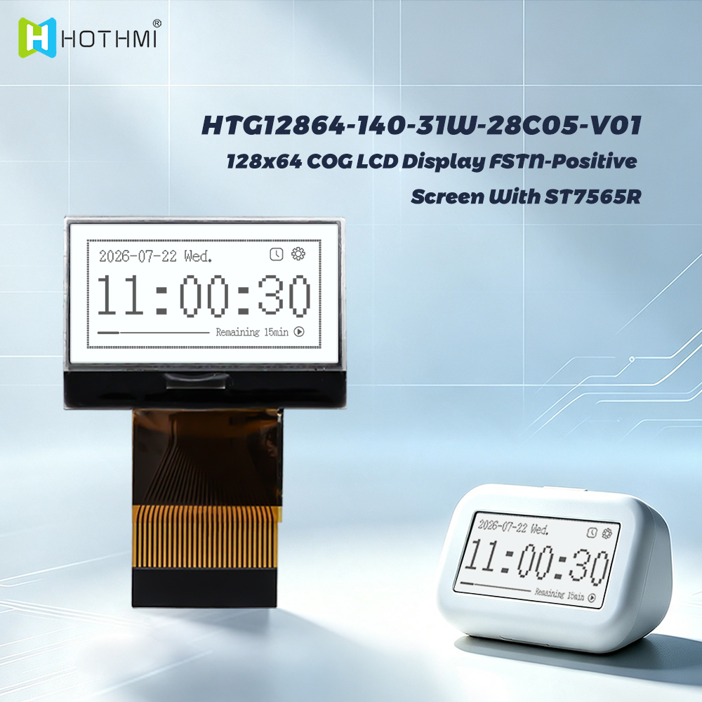 128×64 COG Dot Matrix LCD with ST7565R Driver, FSTN Positive Transflective, 0.jpg