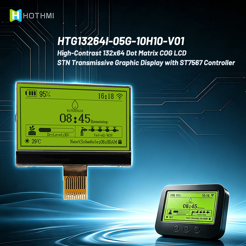 132x64 Dot Matrix LCD ST7567 Driver STN Positive Transmissive  SPI COG Industrial Module 0.jpg